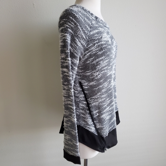 ASTR The Label Mix Media Side Zipper Sweater - Picture 3 of 7